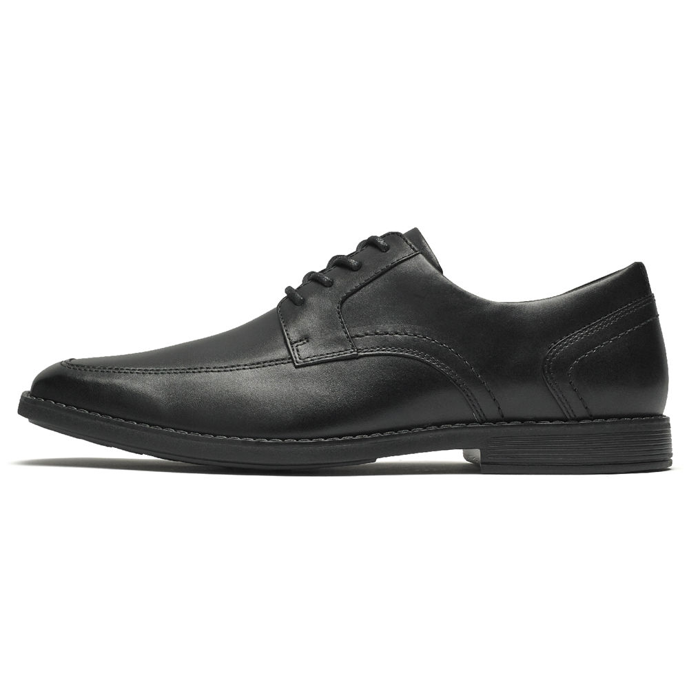 Rockport Mens Slayter Apron Toe - Oxfords Black - VZT102743